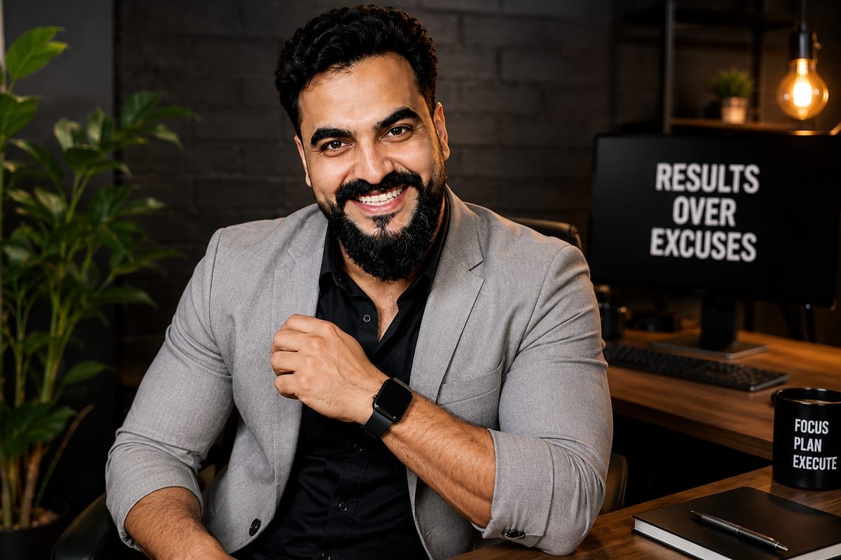 Naveed Ganatra in his office